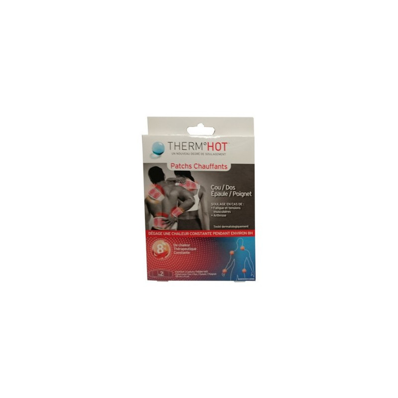 Therm°Hot Patchs Chauffants Cou/Dos/Epaule/Poignet x 2 Therm°Hot Patchs Chauffants Cou/Dos/Epaule/Poignet x 2