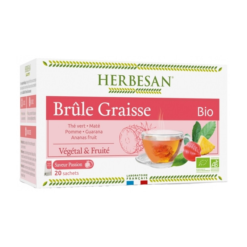Herbesan Infusion Bio Brûle-Graisse 20 Sachets Herbesan Infusion Bio Brûle-Graisse 20 Sachets