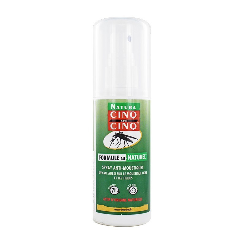 Cinq sur Cinq Natura Spray Anti-moustiques 100 ml Cinq sur Cinq Natura Spray Anti-moustiques 100 ml