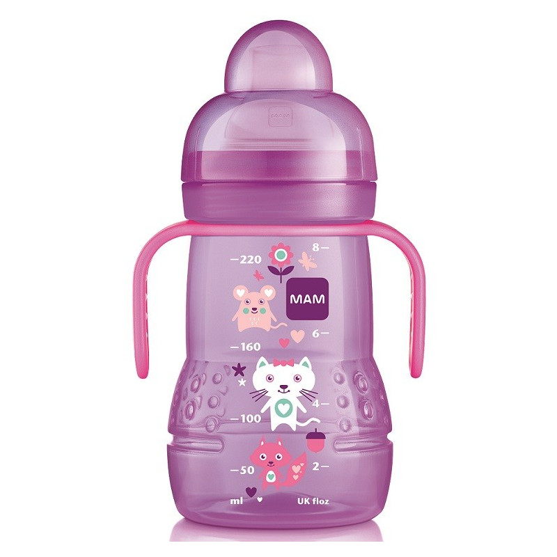 MAM Biberon de Transitions Mauve 220 ml MAM Biberon de Transitions Mauve 220 ml